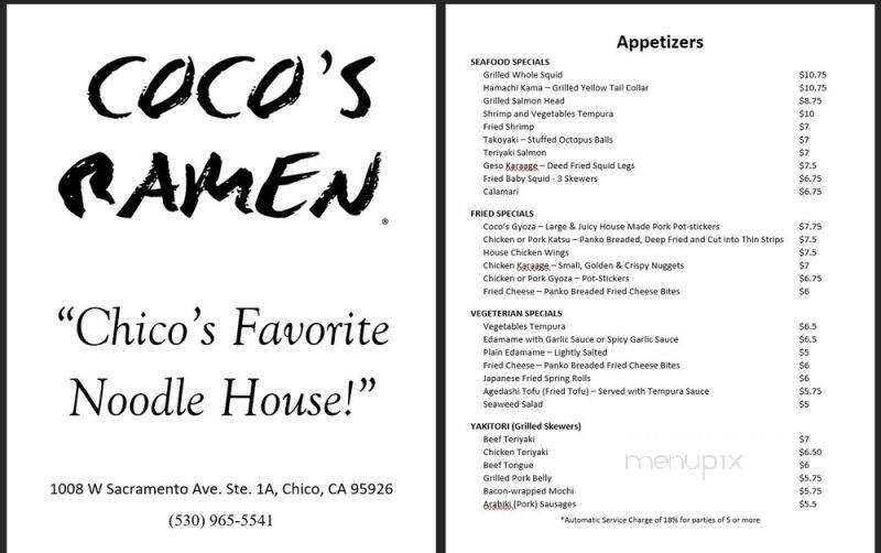 Coco's Ramen - Chico, CA