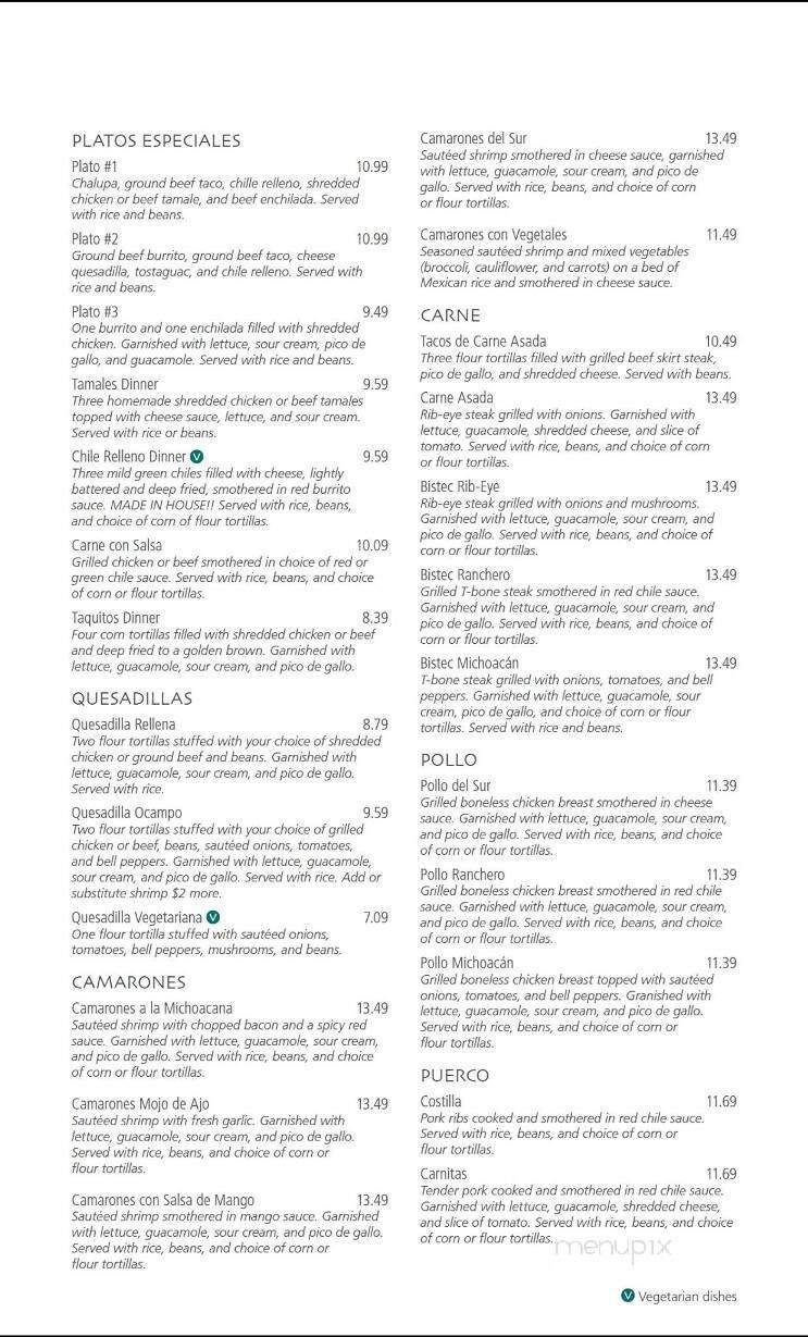 Mi Casa - Kirksville, MO menu_pic