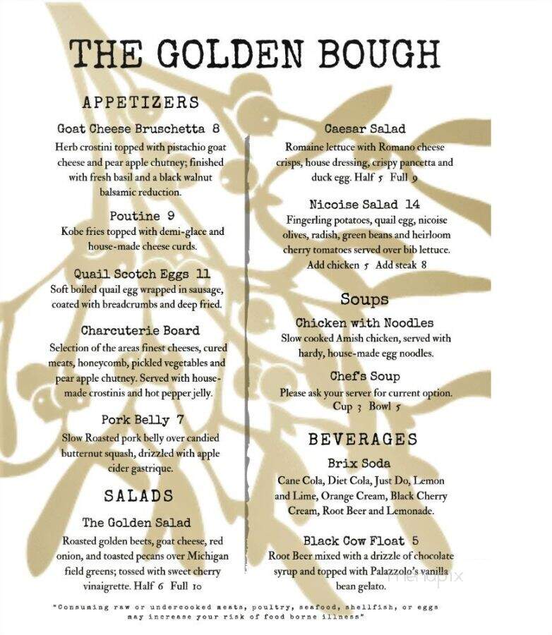 The Golden Bough - Bangor, MI menu_pic