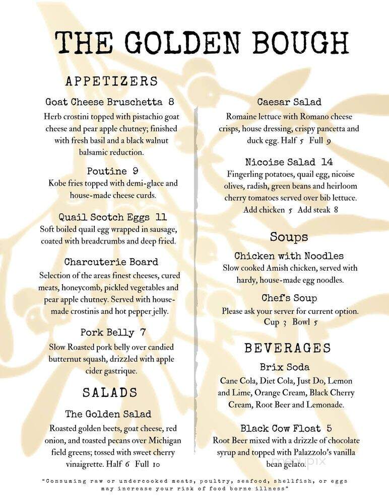 The Golden Bough - Bangor, MI menu_pic