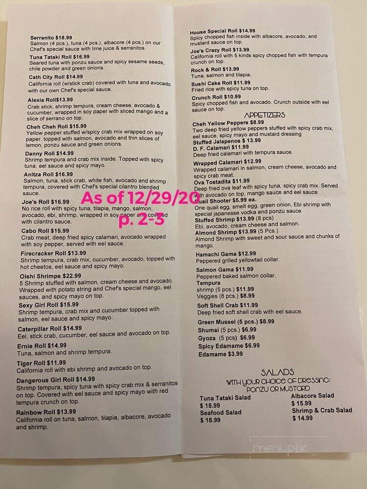 Memos Sushi - Cathedral City, CA