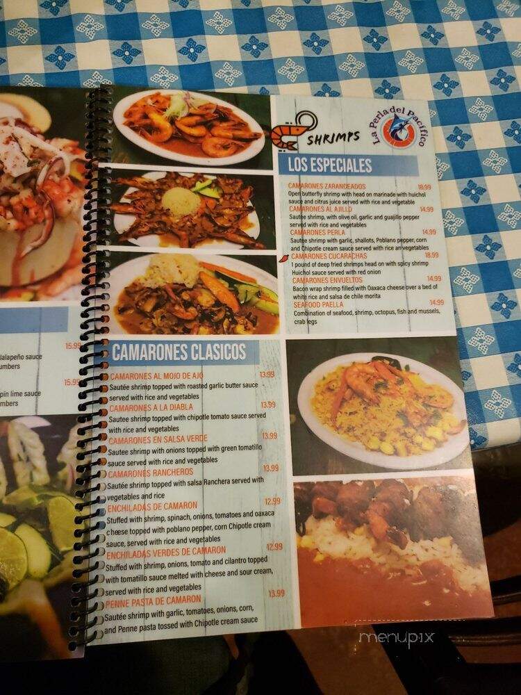 La Perla Del Pacifico - Schertz, TX menu_pic