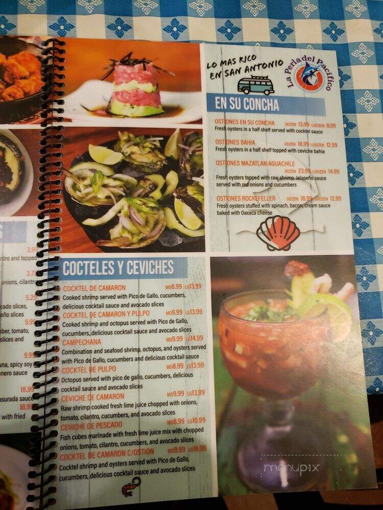 La Perla Del Pacifico - Schertz, TX menu_pic