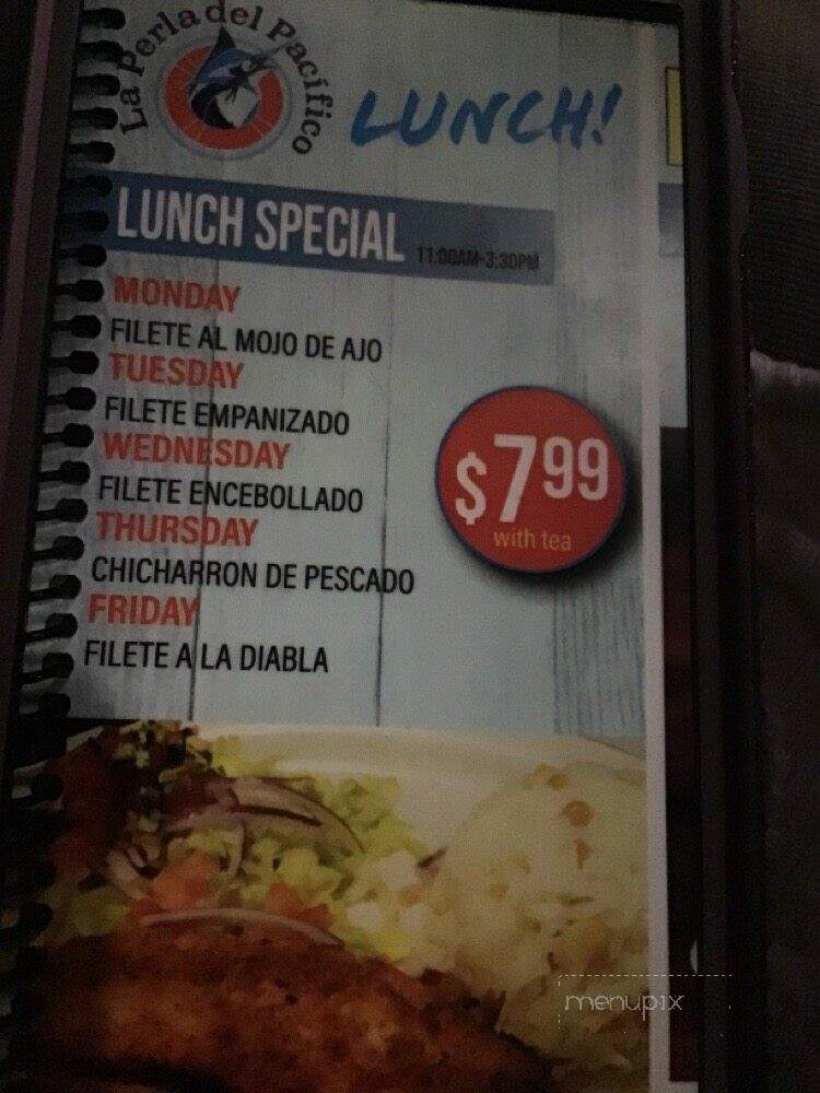 La Perla Del Pacifico - Schertz, TX menu_pic