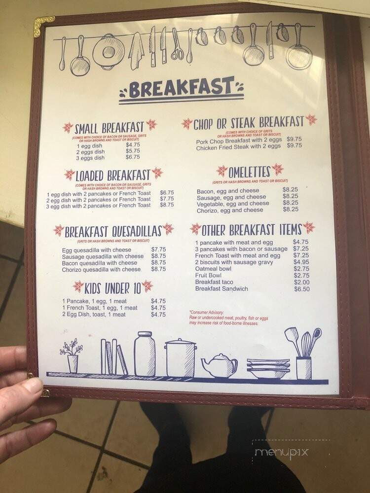 S&B's Cafe - Humble, TX menu_pic