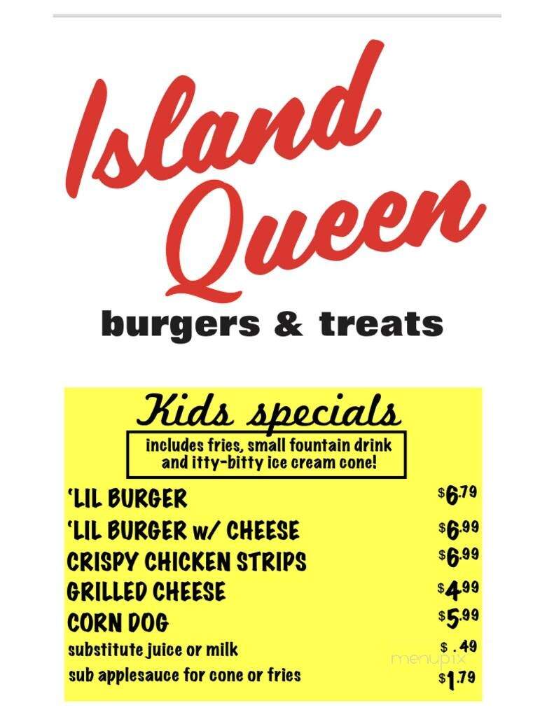 Island Queen - Vashon, WA menu_pic