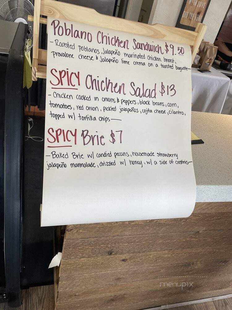 Off the Vine - Hanford, CA menu_pic