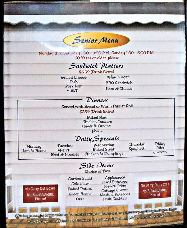 12th Street Cafe - Muncie, IN menu_pic
