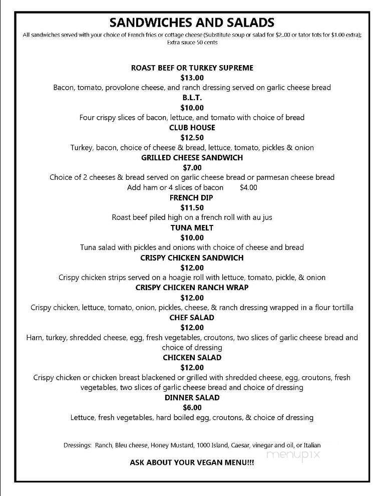 Windy River Restaurant - The Dalles, OR menu_pic