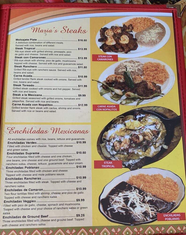 Marias Beer and Grill - Spartanburg, SC menu_pic