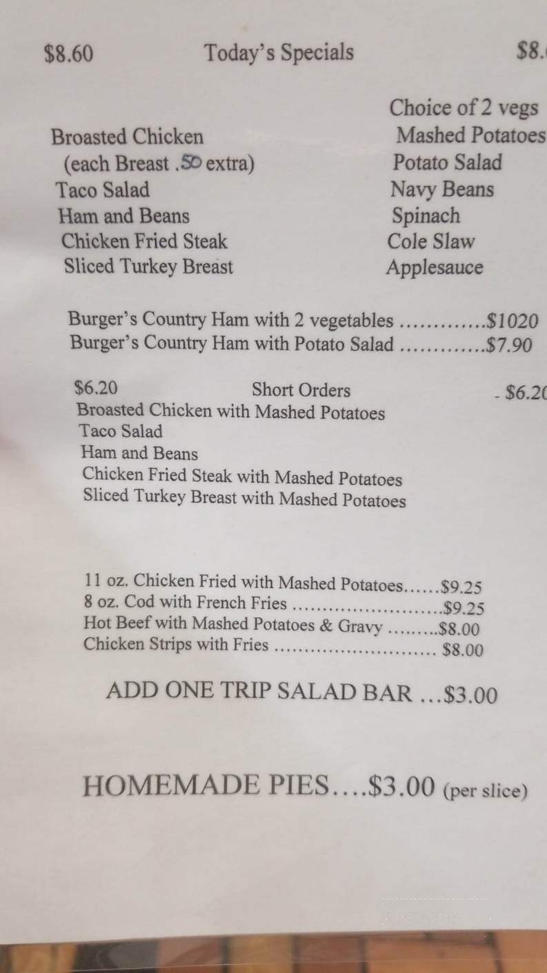 Nic Nac Cafe - California, MO menu_pic
