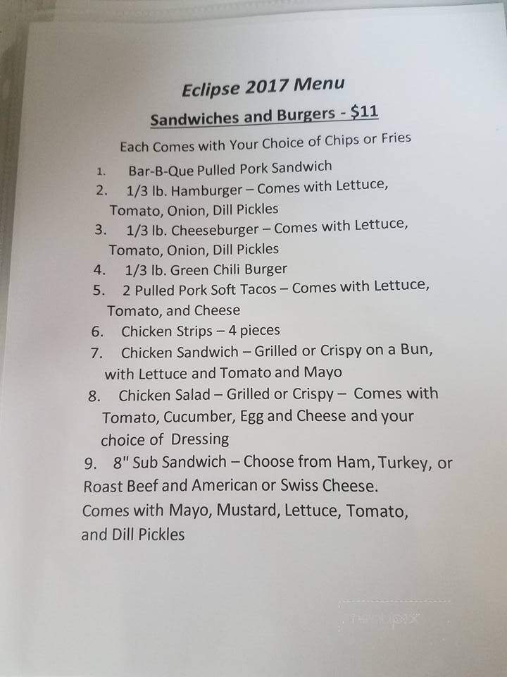 Classic Cafe & Pizza - Glenrock, WY menu_pic