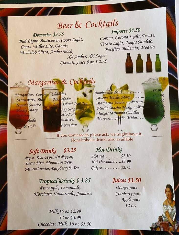 Mi Rancho Restaurant - Yuma, AZ menu_pic