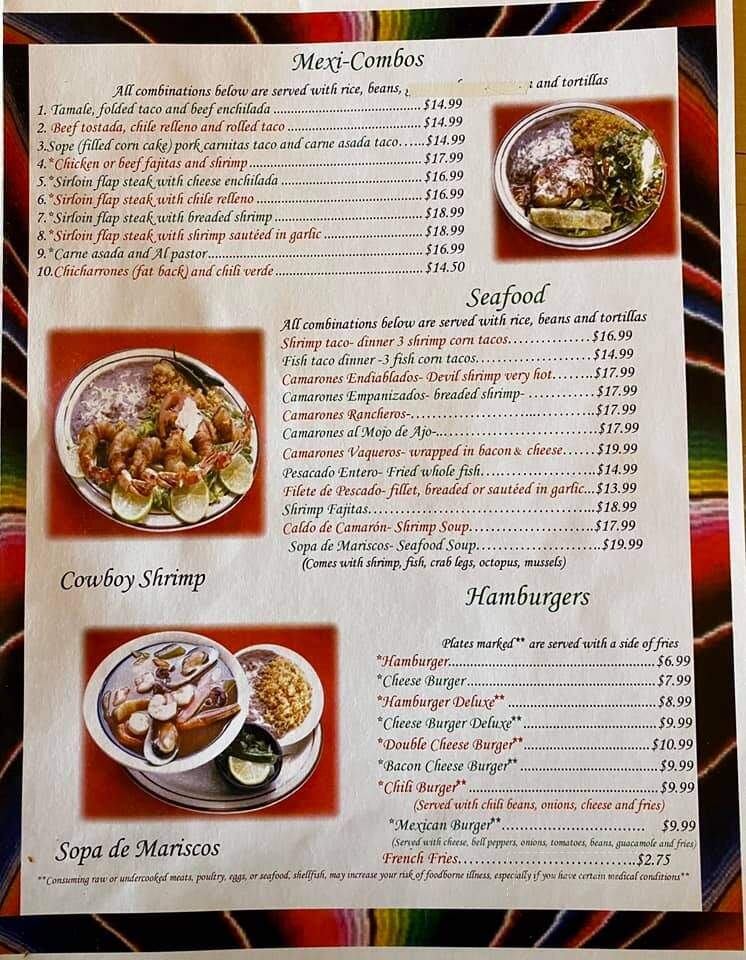 Mi Rancho Restaurant - Yuma, AZ menu_pic