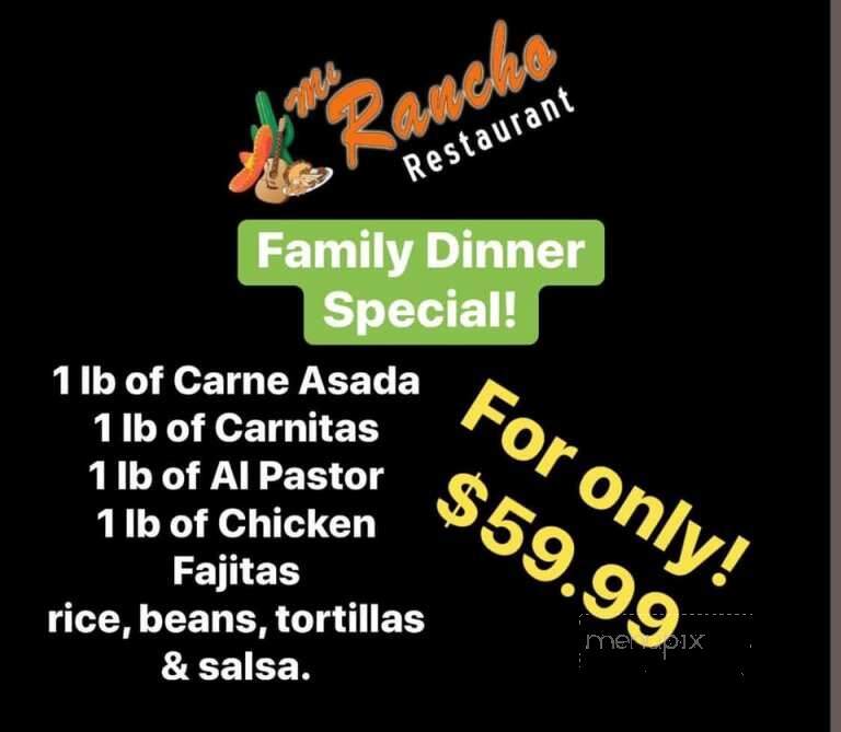 Mi Rancho Restaurant - Yuma, AZ menu_pic