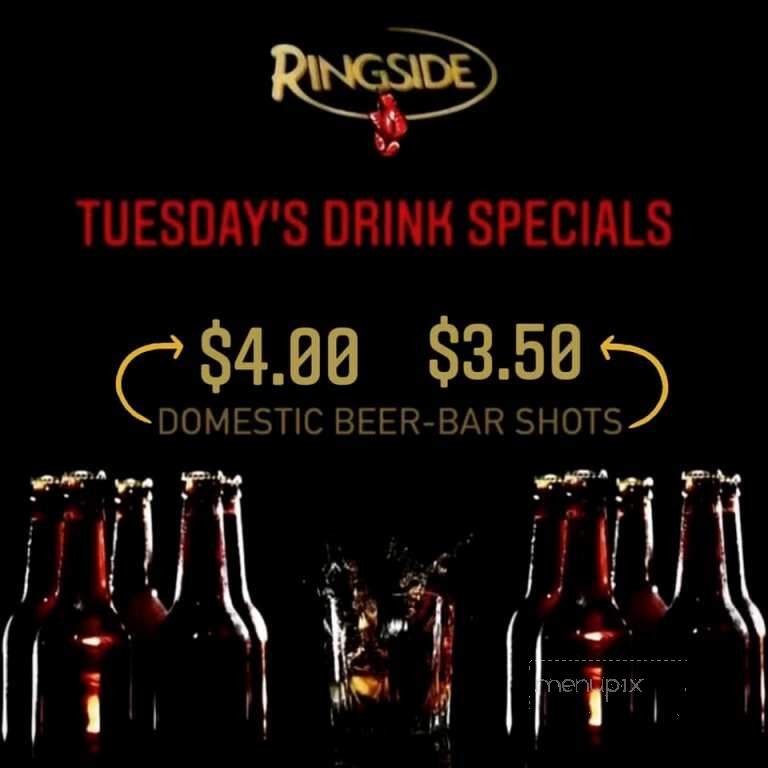 Ringside Bar & Eatery - Niagara Falls, ON menu_pic