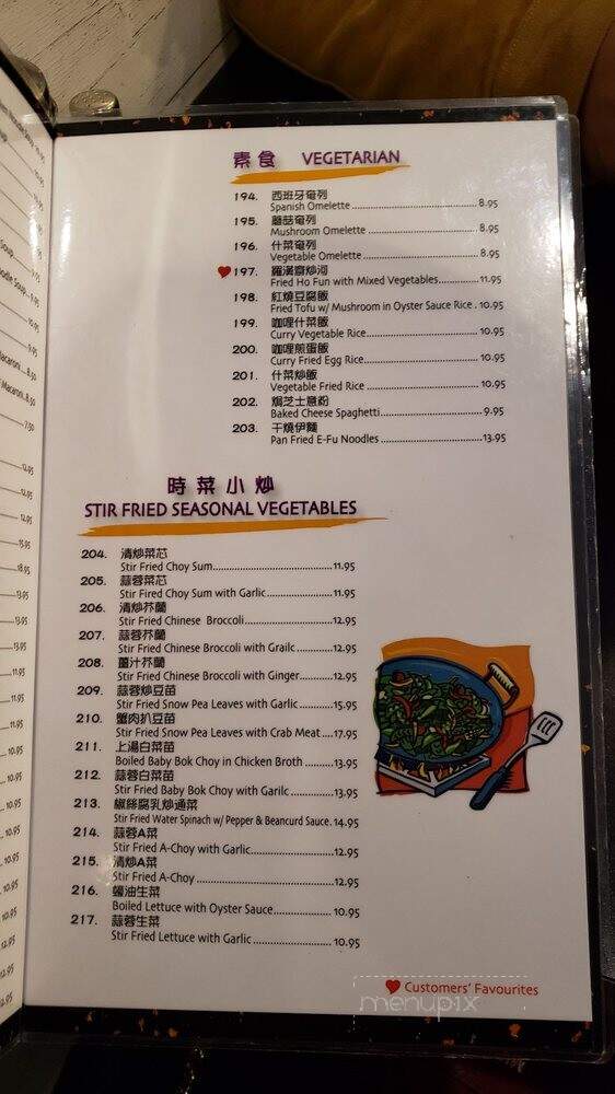 Hong Kong Bistro Cafe - Toronto, ON menu_pic