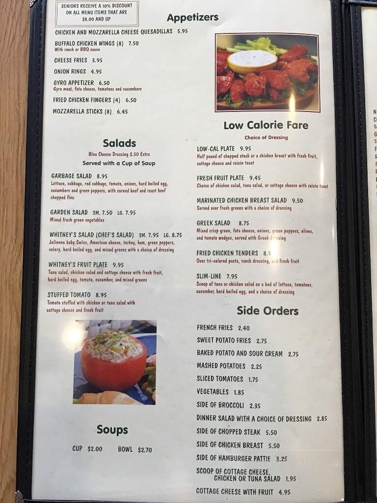 Whitney Street - Grayslake, IL menu_pic