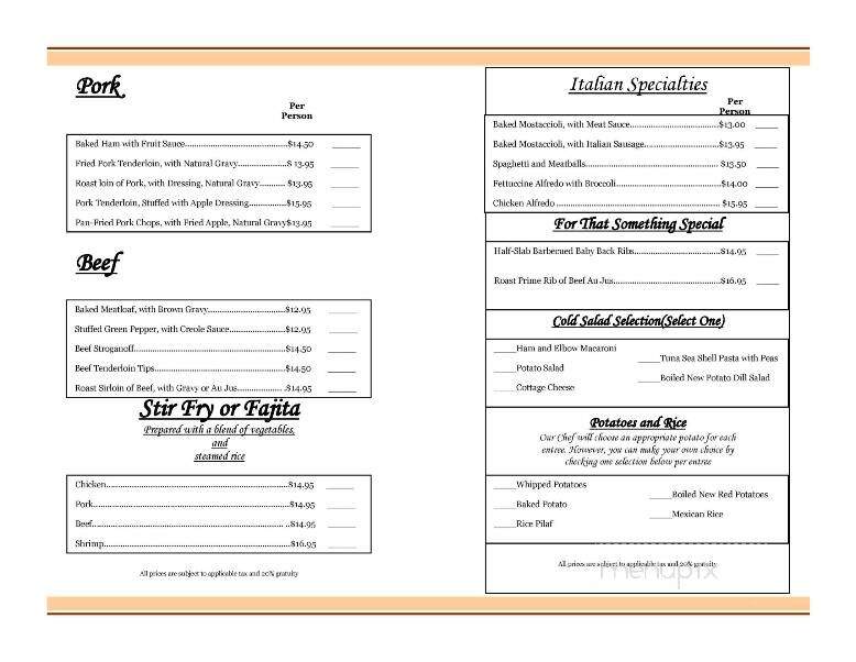 Whitney Street - Grayslake, IL menu_pic