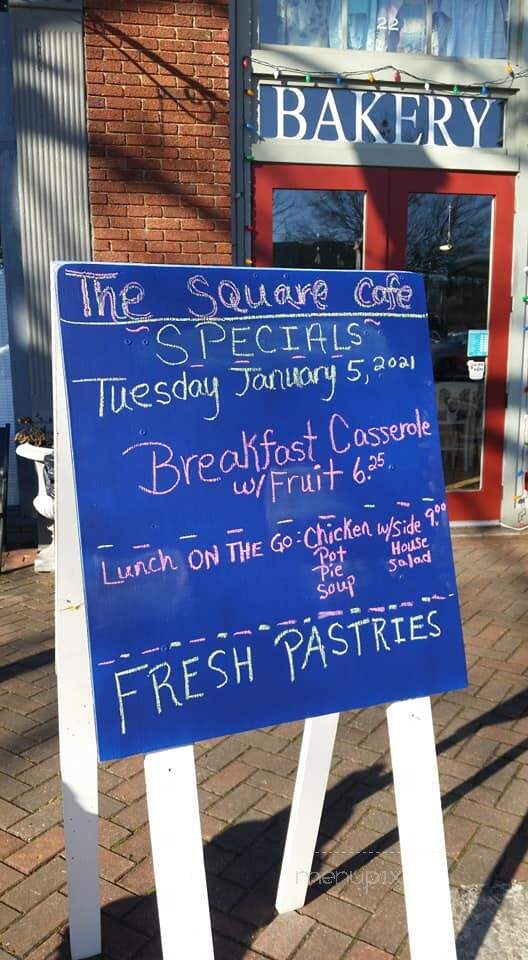 Washington Square Cafe - Washington, GA menu_pic