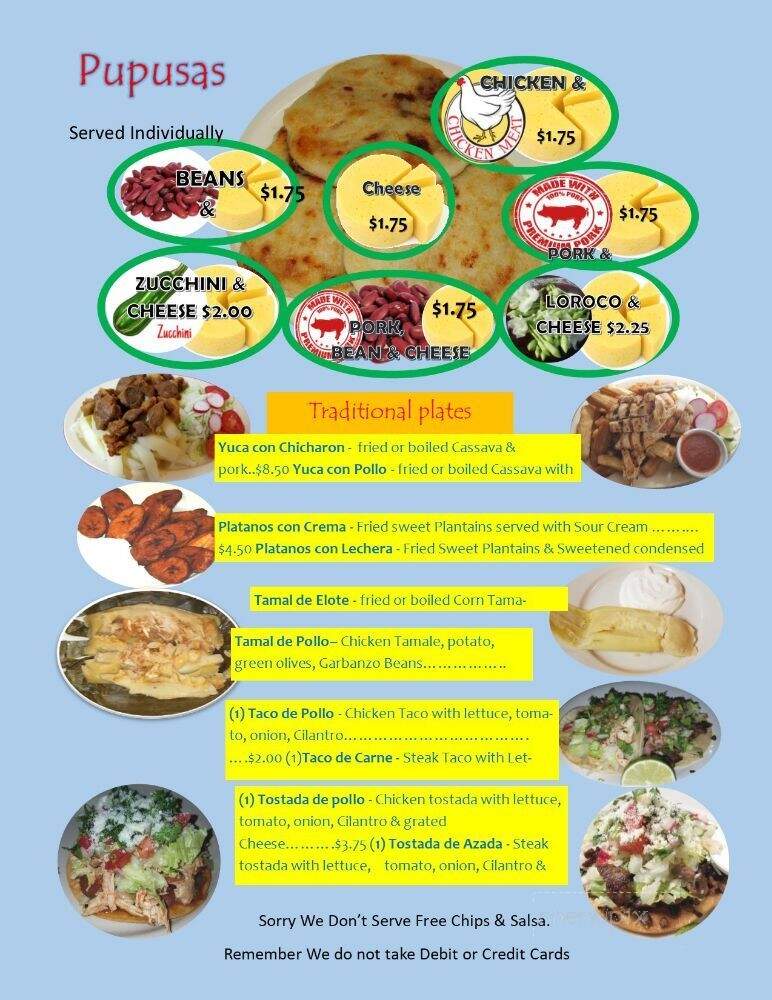El Carbonero - Graham, NC menu_pic