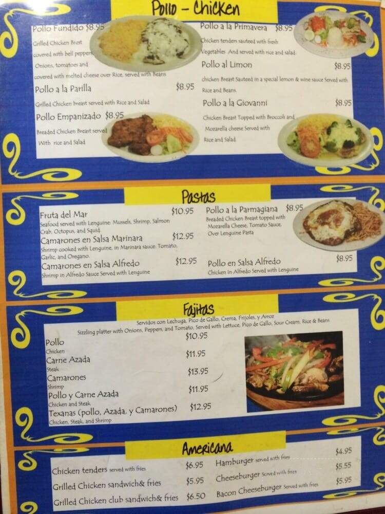 El Carbonero - Graham, NC menu_pic