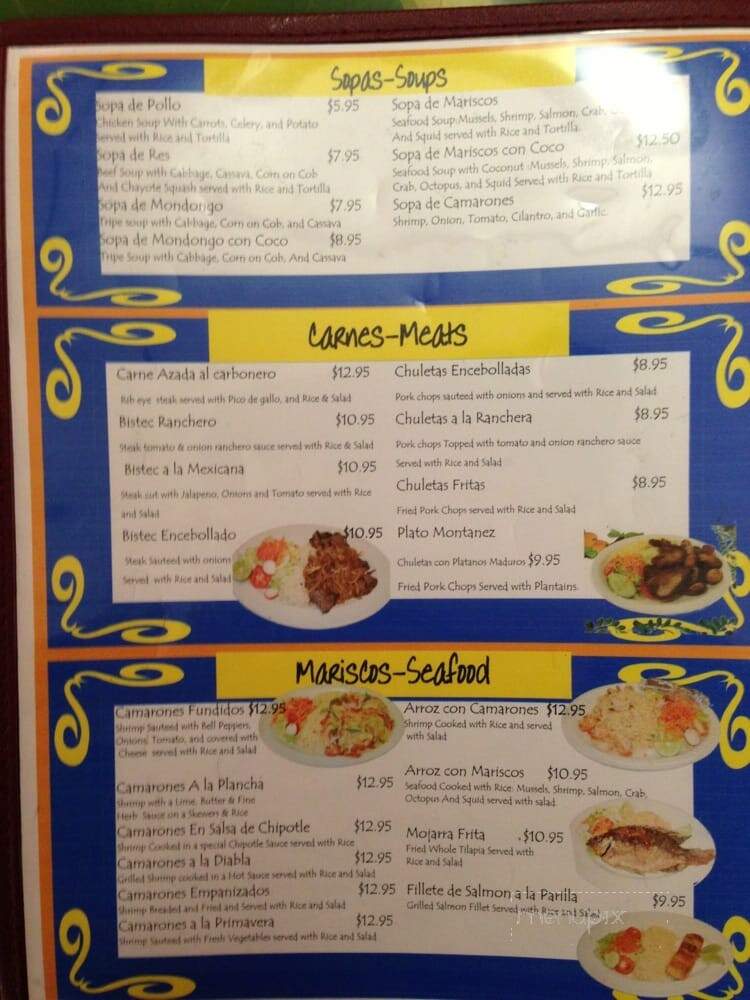 El Carbonero - Graham, NC menu_pic