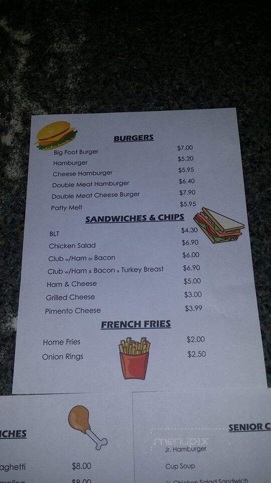 Filling Station - Henderson, TX menu_pic