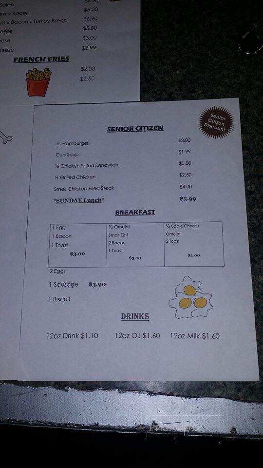 Filling Station - Henderson, TX menu_pic