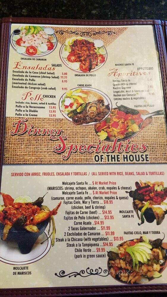 Taqueria Santa Fe - Orosi, CA menu_pic