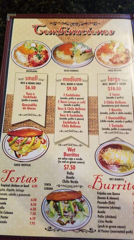 Taqueria Santa Fe - Orosi, CA menu_pic