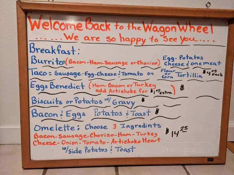 Wagon Wheel Coffee Shop - Carmel, CA menu_pic
