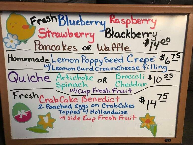 Wagon Wheel Coffee Shop - Carmel, CA menu_pic