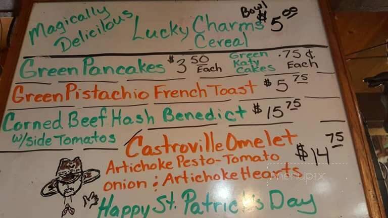 Wagon Wheel Coffee Shop - Carmel, CA menu_pic