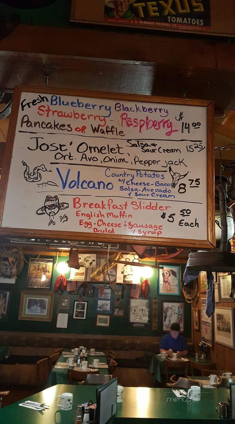 Wagon Wheel Coffee Shop - Carmel, CA menu_pic