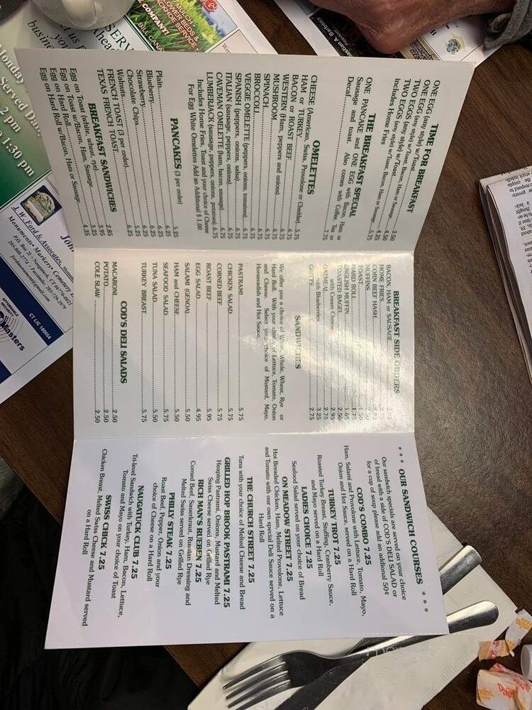 Coddington's On Meadow - Naugatuck, CT menu_pic
