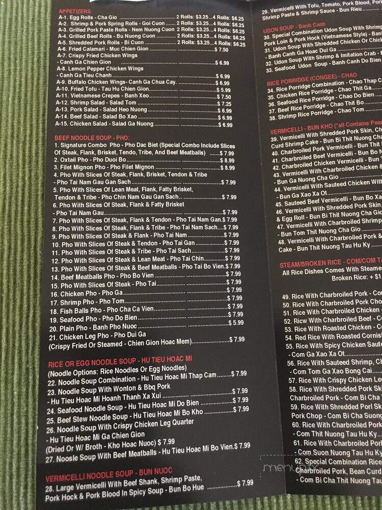 Kung Fu Pho - Highland, CA menu_pic