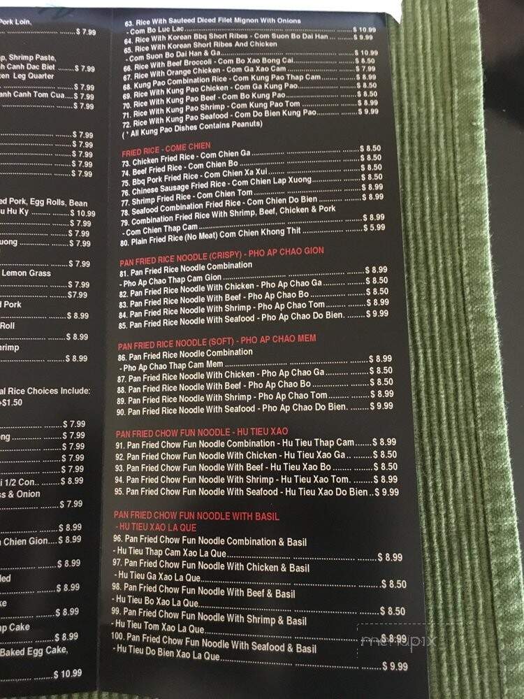 Kung Fu Pho - Highland, CA menu_pic