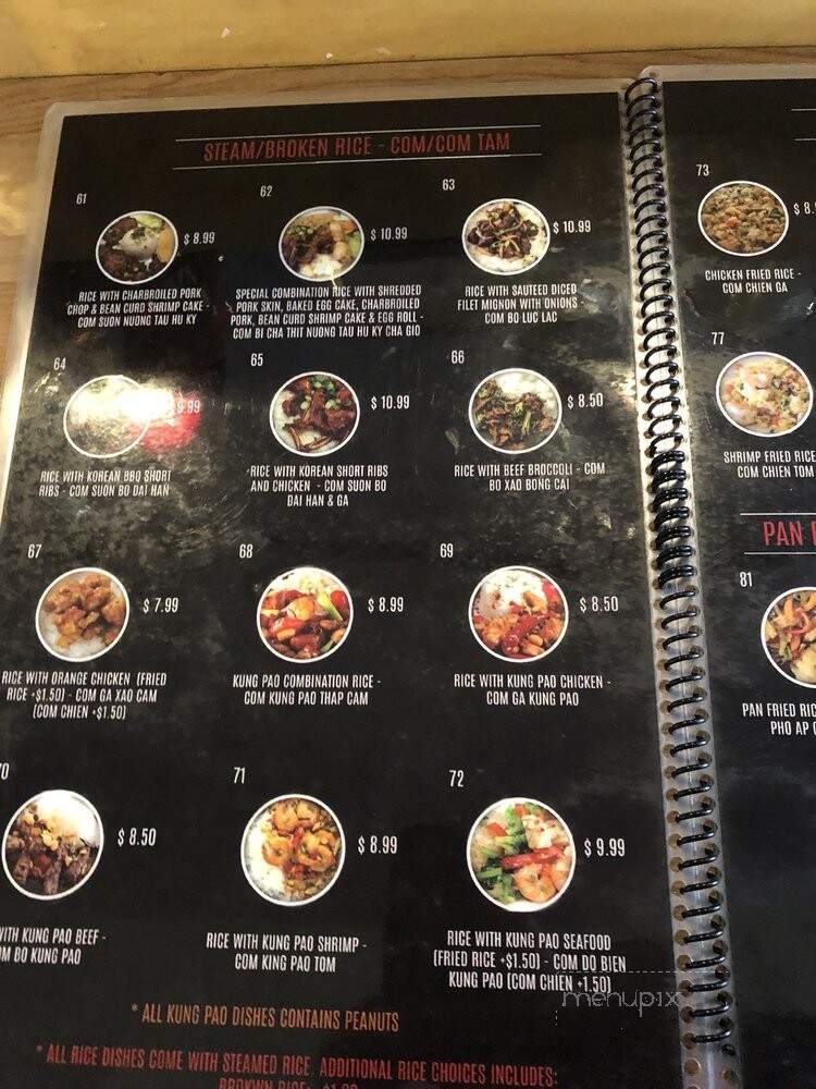 Kung Fu Pho - Highland, CA menu_pic