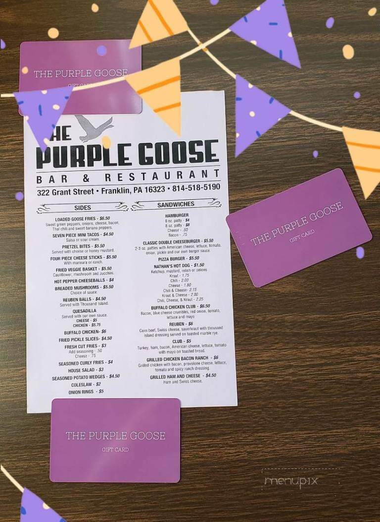Purple Goose - Franklin, PA