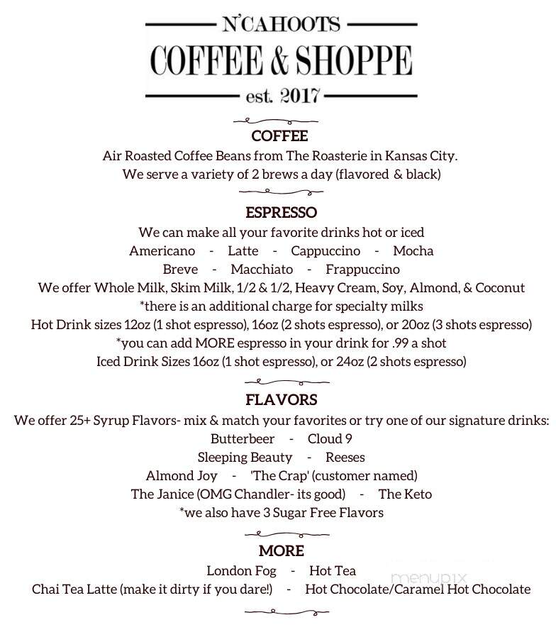 N'Cahoots Coffee & Shoppe - Pratt, KS