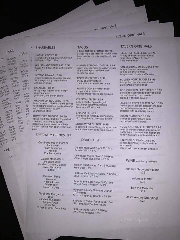 Two Traveler's Tavern - Garrettsville, OH menu_pic
