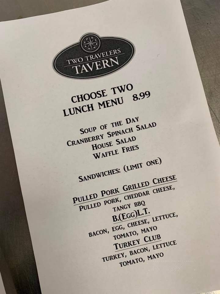 Two Traveler's Tavern - Garrettsville, OH menu_pic
