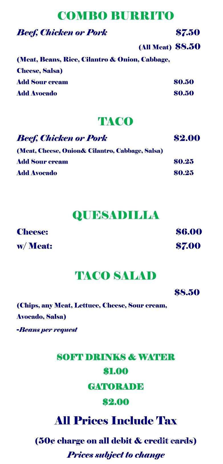 Eddie's Taco's RC - Rapid City, SD menu_pic