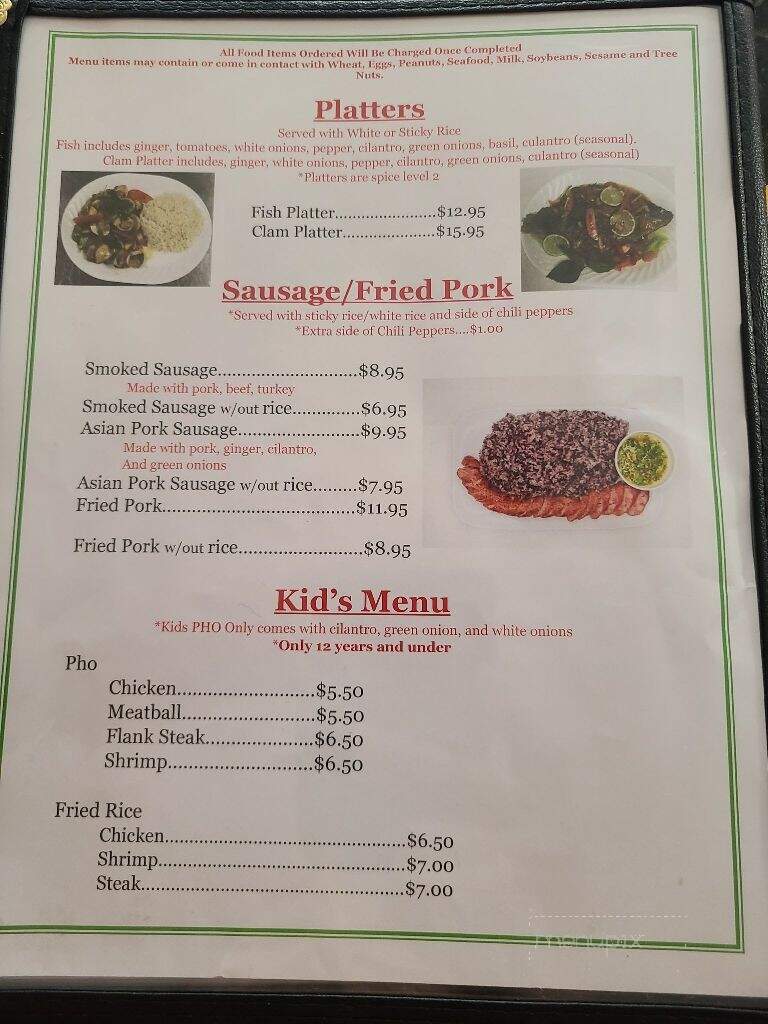 Bangkok Pho - Conover, NC menu_pic