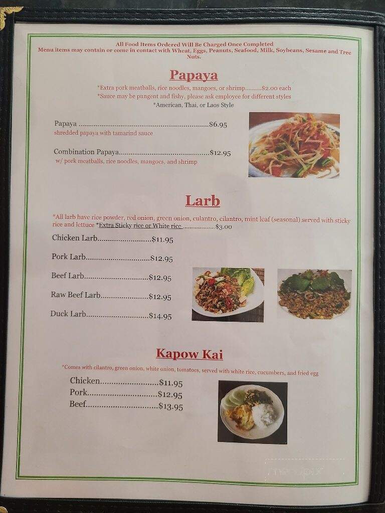 Bangkok Pho - Conover, NC menu_pic