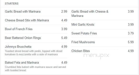 Johnny's Pizza - Columbus, OH menu_pic