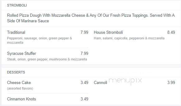 Johnny's Pizza - Columbus, OH menu_pic