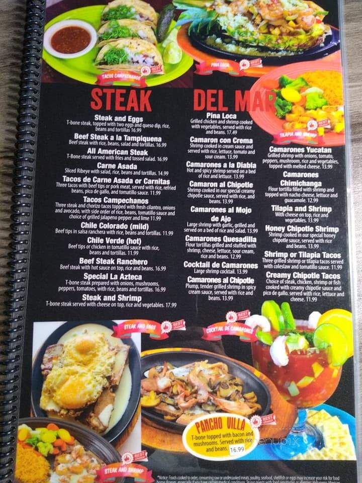 El Paso - East Liverpool, OH menu_pic