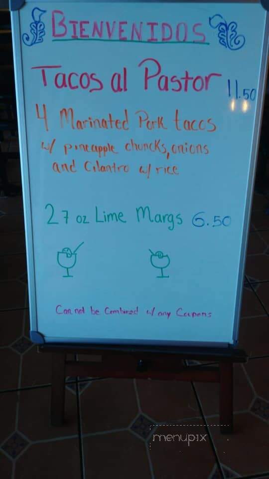 El Tapatios - Union, MO menu_pic